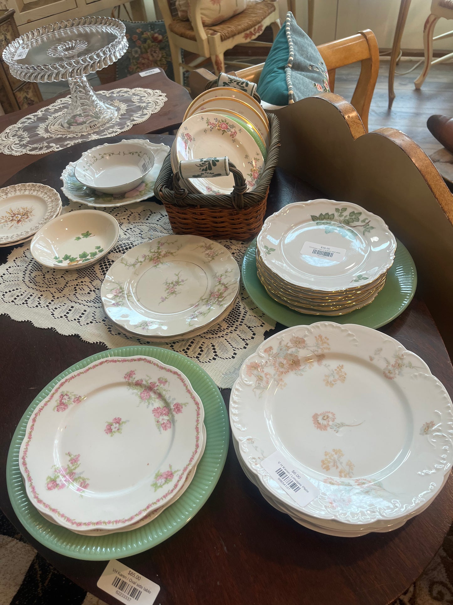 Jadeite plates (2) as is