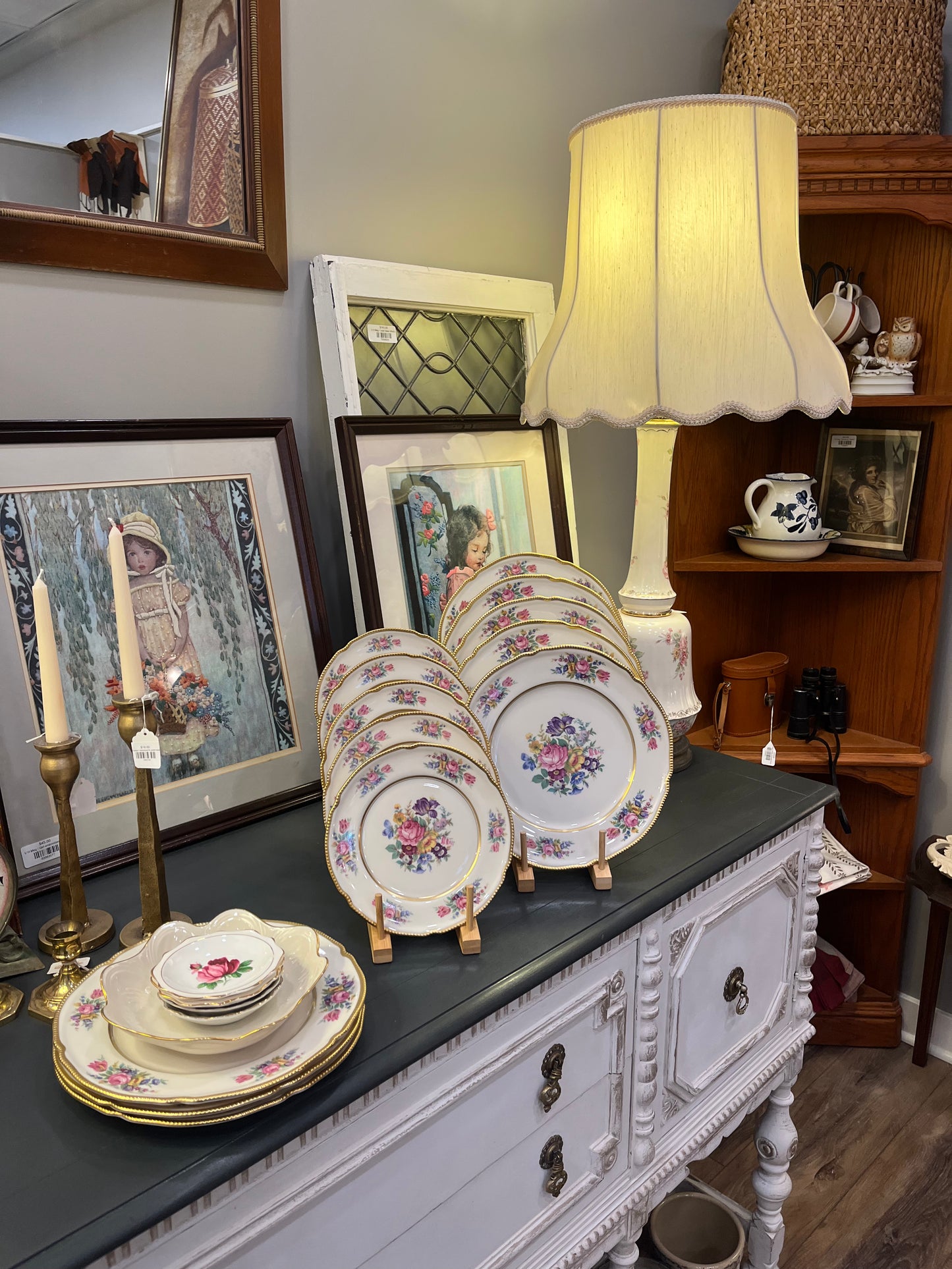 Castleton rose salad plate