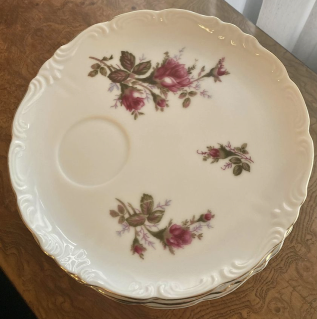 Lady’s snack plate and teacup