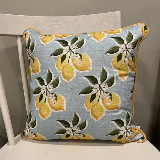 House and Garden Lemon Pillow