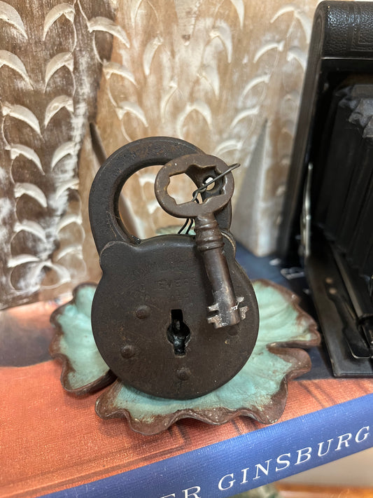 Antique Padlock and Key 3”