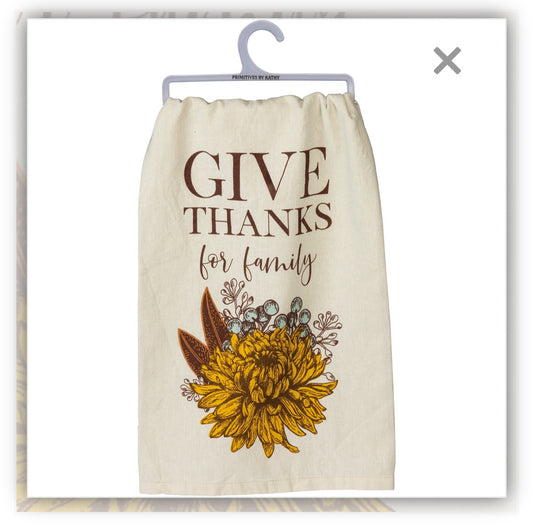 Give Thanks Kitchen Towel