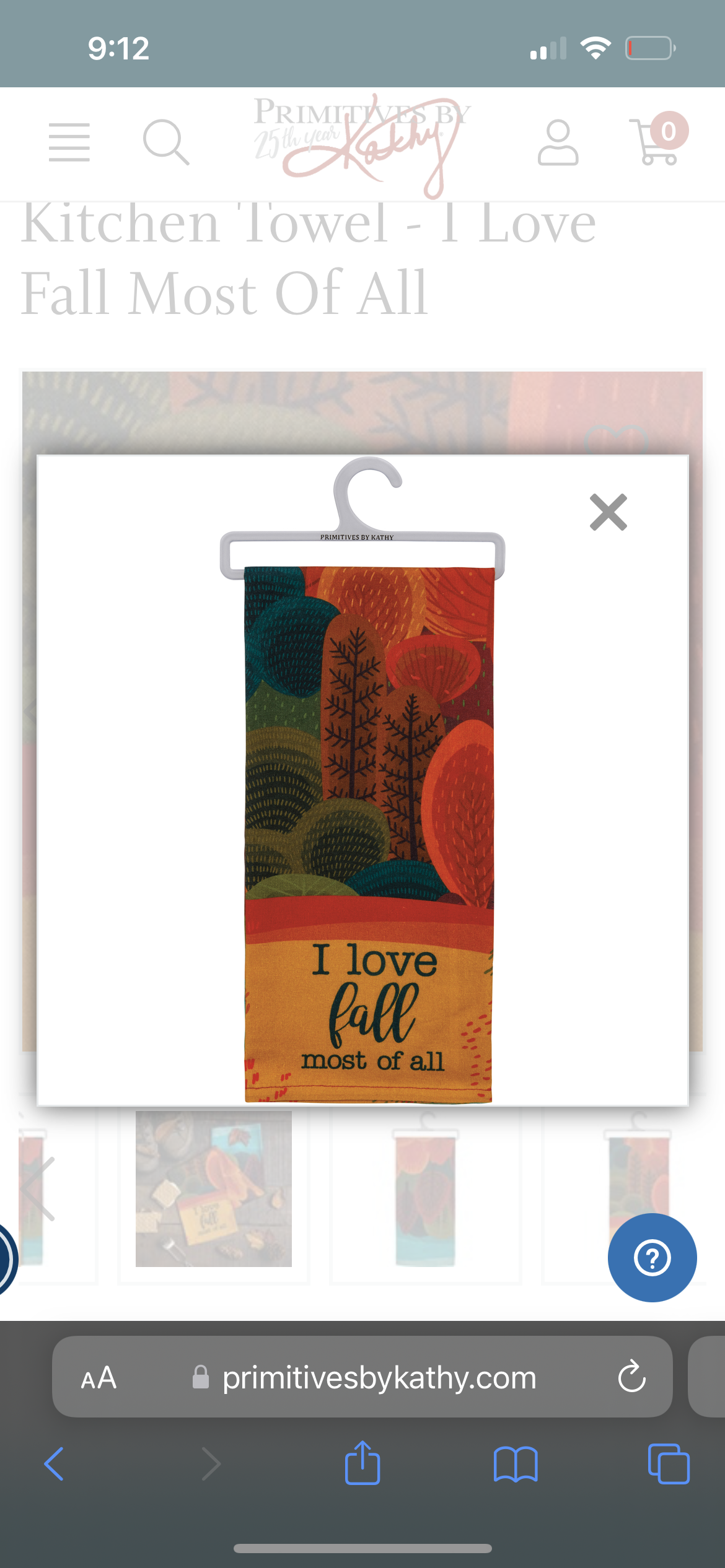 Love Fall Kitchen Towel